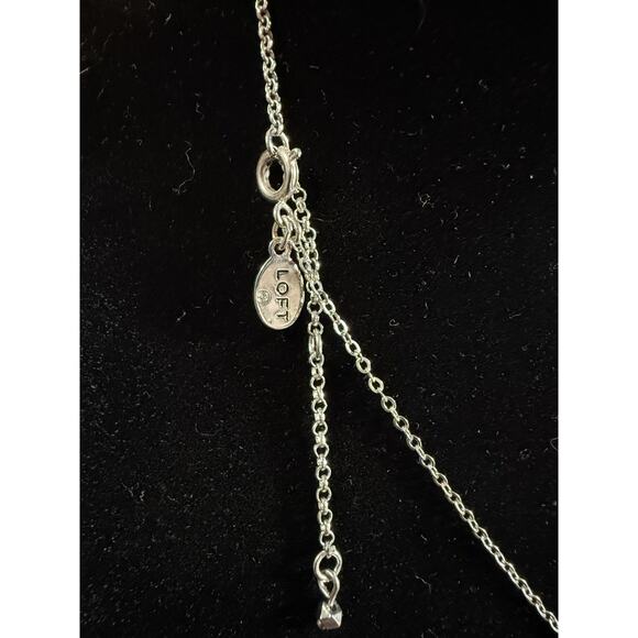 LOFT August Birthstone Peridot Green 5mm Round Charm Necklace 16–19in - Picture 5 of 5